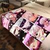 Jujutsu Kaisen Warm Flannel Blanket, Printed for Bed Sofa Chair, Ideal for Picnic Travel Home Decor -HYQ3