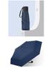 Compact Five-Fold Sunshade: Ultra-Light Mini Parasol with Black Glue Sun Protection