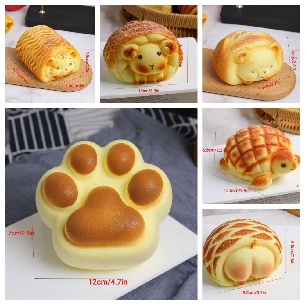 Cat Paw Slow Rebound Cake Bread Shape Squeeze Toy Fidget Toy Squishy Toy  Adults Gift