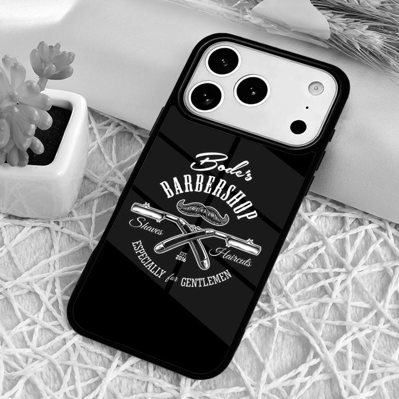Barber Funny Vintage Classic Barber Retro Phone Case for iPhone 17 Air 16 15 11 12 14 13 Pro Max Shockproof Cover
