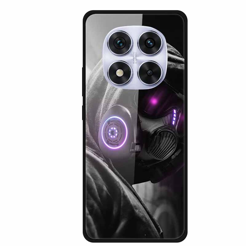 Tempered Glass Case For Redmi Note 14 Pro Coque 14Pro Flowers Phone Cases For Xiaomi Redmi Note14 Pro Hard Back Cover Case Funda