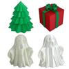 Christmas Truck Accessory 3D Printed Trailer Hitch Cover Anti Rusts Plastic Decoration For Campers Car Enthusiasts