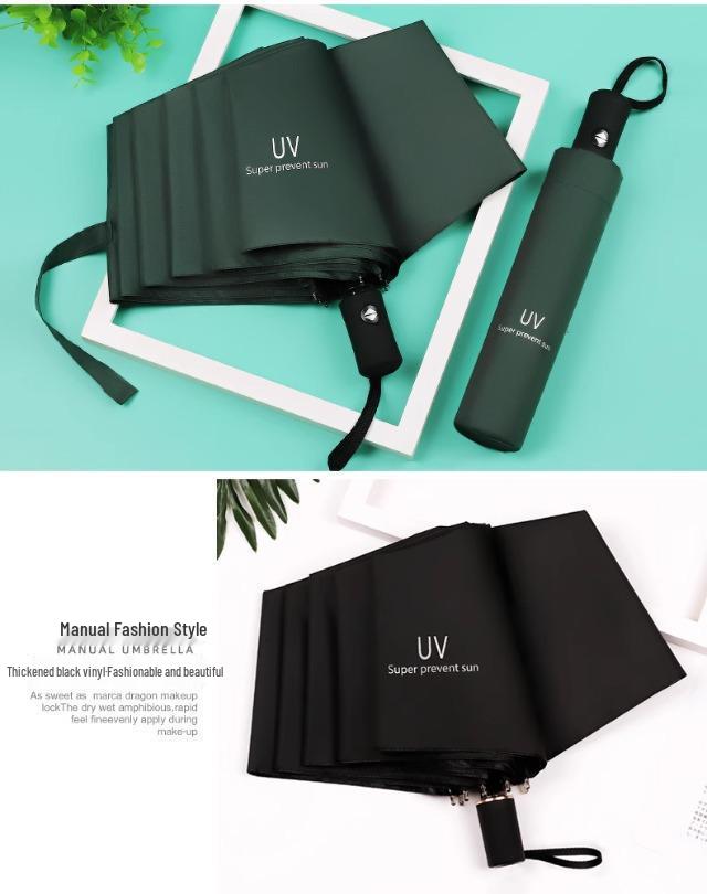 Durable Semi-Automatic UV-Resistant Folding Sun Umbrella for Students