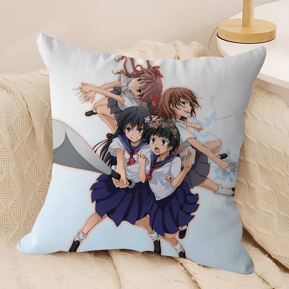 A-A Certain Scientific Railgun Stitch Lucky Dragon Pillow Cover Sofa Cushion Cover Home Room Decoration Children Gift