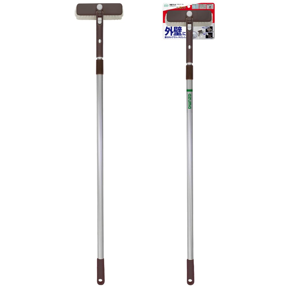 Azuma Exterior Wall Brush with Extendable Handle Length for Residential High Rainwater Pipe Ventilation Window Handle, (Total 101-168cm), Use, Places,
