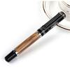 Duke Natural Bamboo Confucius Embossed Pattern Bent Calligraphy Nib 1.2mm Fountain Pen Professional Stationery Writing Pen Gift
