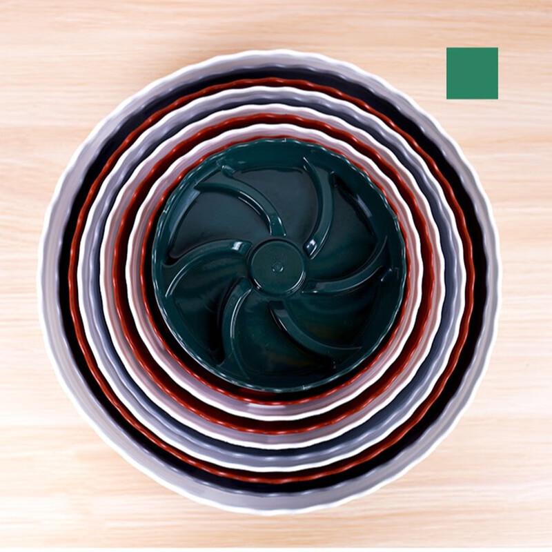 Movable Round Flower Pot Tray with Wheels