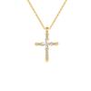 Fashion Pendant Necklaces 925 Sterling Silver Cross Cubic Zircon Necklace Gold Plated Necklaces for Women