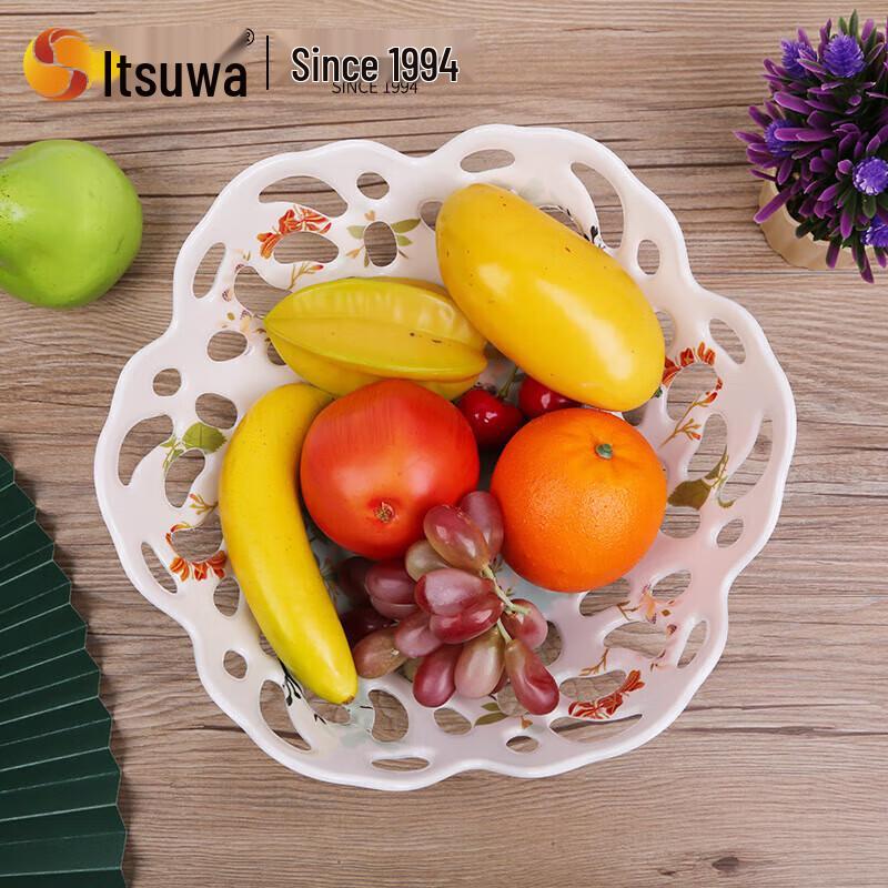 Wuhe Food-Grade Melamine Floral Fruit Plate
