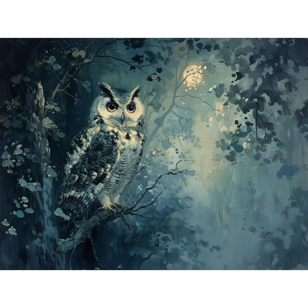 Canvas Dark Forest Wildlife Fox Lion Black Swan Retro Posters Prints Wall Art Picture Living Room Home Decor Wall Decor