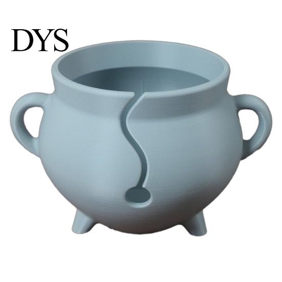 Yarn Storage Bowl 3D Printed Bowl, Smooth Rotating Circular Knitting Tool for Crochet Accessory Gift Thread, Tangle Free Holder Weaving Supplies Dark