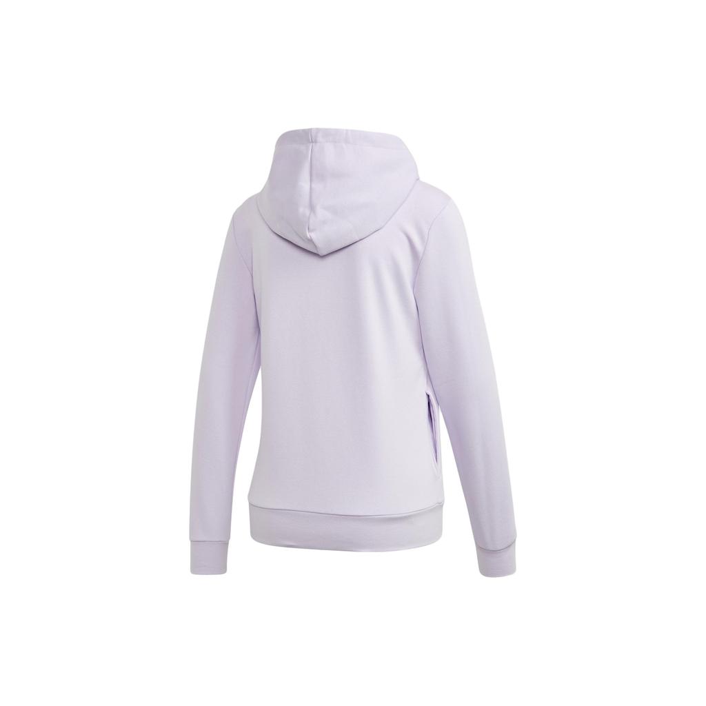 Adidas Letter Print Design Casual Hoodie Women Hoodies Purple FM6438