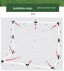 Children's Portable Soccer Goal Set with Thickened Net for Outdoor Sports