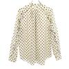 Unused DESIGNWORKS Made In Japan Dot Pattern Long Sleeve Band Collar Shirt Women Used