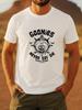 Vintage Unisex Goonies Never Say Die Retro Piraten-T-Shirt mit Totenkopf- und Knochenmotiv