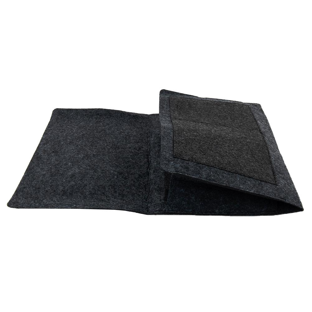 Bed Bedside Pocket Book Clamp Computer Felt Holder