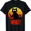 Murderous Black Psycho Cute Cat What Knife Christmas Gift T-Shirt