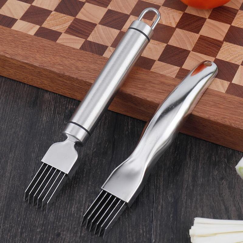 Stainless Steel Scallion Slicer Multi-functional Knife Scallion Slicer Kitchen Scallion Slicer Commercial Scallion Fine Wire Tool