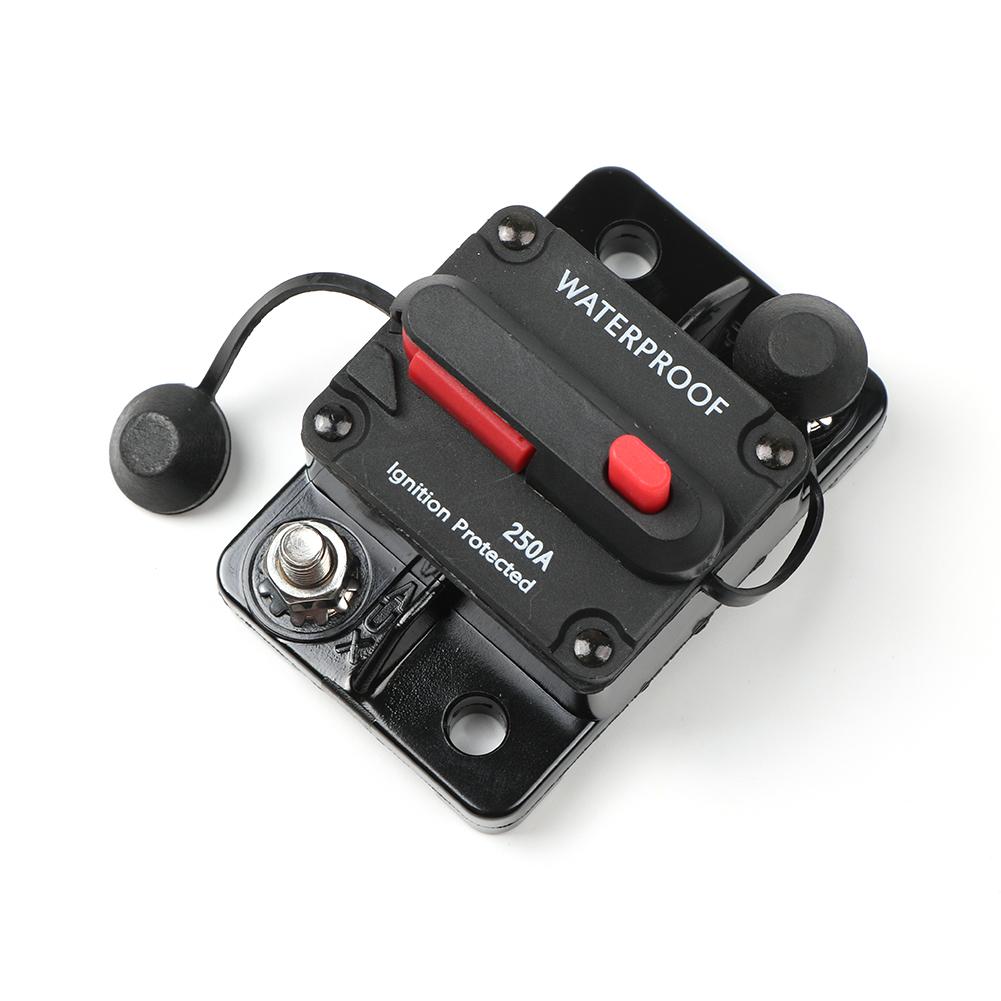 12-48V DC Circuit Breaker Fuse Reset 30A 40A 50A 60A 70A 80A 100A 120A 150A 200A 250A 300A AMP For Car Boat Auto Waterproof