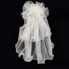 Wedding Tulle Bridal Lace Veil with Bowknot/Floral Trim Elegant Bridesmaids Veil