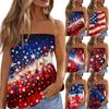Summer Tube Tops For Women,Cute Sexy Off Shoulder Print Sleeveless T-Shirt