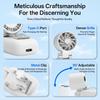 Foldable Lightweight Body Mini Cooling Fan Long Lasting Battery Turbine Small Fan  Home Use