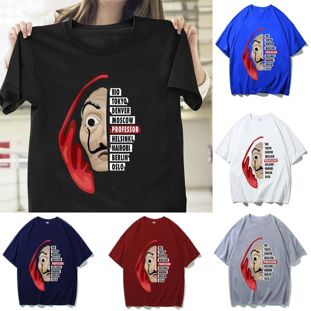Comfortable La Casa De Papel T Shirt For Money Heist Fans Unisex Short Sleeve Top