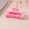 8.5CM x 10.5CM Rectangular Matte PS Hair Clip - Simple Shark Hair Accessory