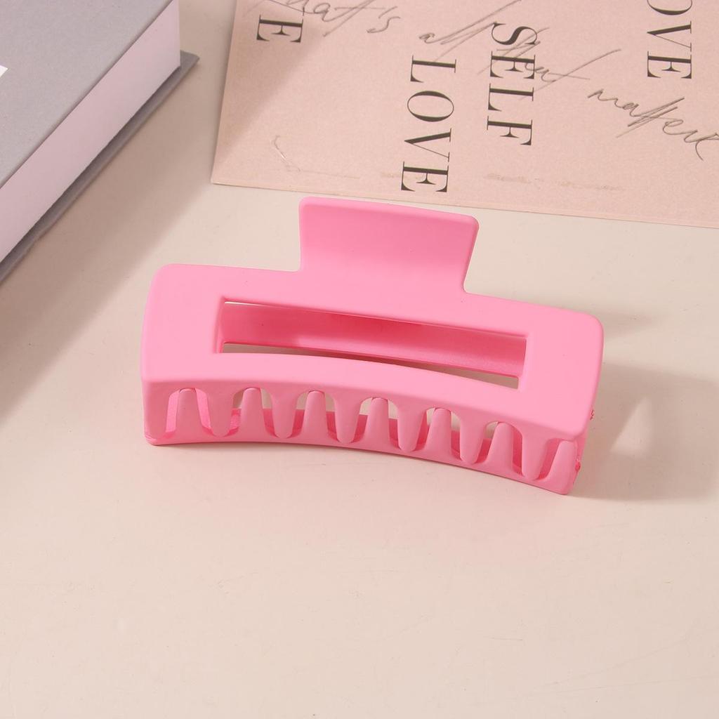 8.5CM x 10.5CM Rectangular Matte PS Hair Clip - Simple Shark Hair Accessory