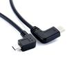 Winkelstecker 90 Grad Micro USB auf Typ-C Kabel Konverter Otg Adapter Datenkabel
