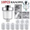 Water Outlet Purifier Kit Universal Faucet Filter Kitchen Bathroom Shower Filter for Hard Water High Density Filtration PP Cotto