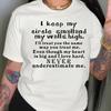 Letter Print Crew Neck T-shirt Casual Short Sleeve Drop Shoulder Top Women's Clothing Fashion Aesthetic T Shirt Lady Tees