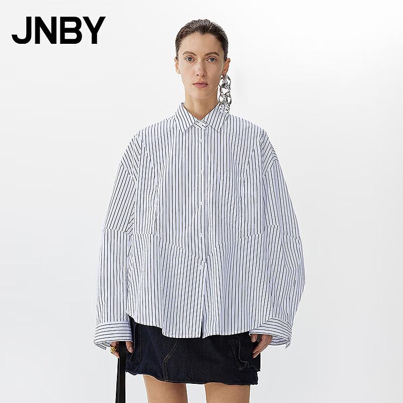 JNBY Women s Striped Cotton Blend Casual Shirt M
