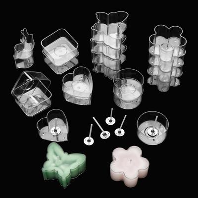 Decor Light Heat-Resistant Candle Making Candle Wicks Tealight Cups Candle Cup Holder Candle Mold