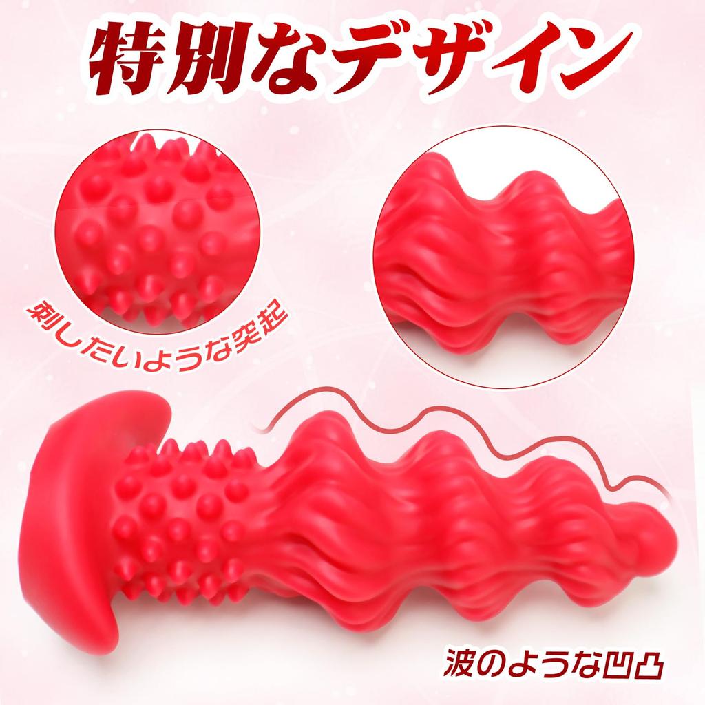 Anal Anchor Liquid M TaRiss's Plug, Threaded, Protrusions, Base, Silicone,