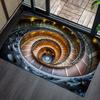3D Spiral Staircase Rug – Soft, Washable, Non-slip Decorative Carpet for Living Room, Bedroom, Bedside, Door Mat