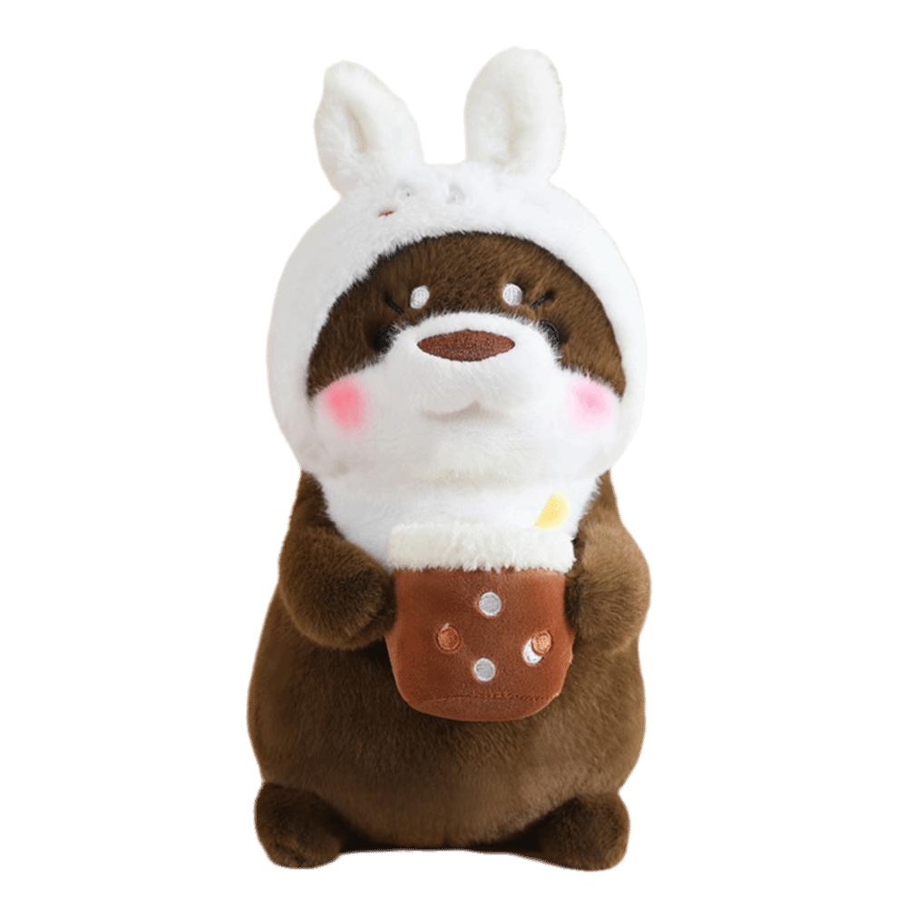 Lovely Design Fruit Otter Doll Soft Material Cartoon Animal Toy Otter Plush Toy  Kids Room
