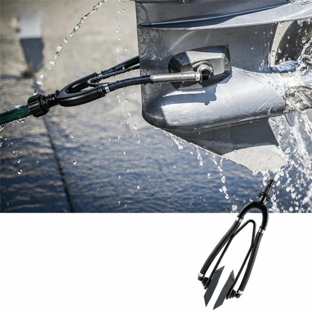 ABS & Rubber Outboard Motor Flusher Dual Water Feed Outboard Engine Flushing Kit  Outboard Flushing