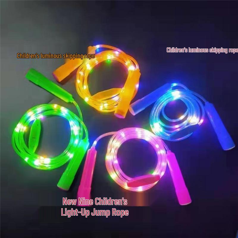 Colorful LED Flashing Children's Jump Rope for Night Performances