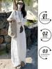 Women's White Cotton Linen Wide-Leg Pants - Slimming, Lightweight, Ice Silk, Casual Spring/Summer 2026