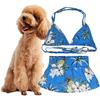 1 Set Pet Swimsuit Soft Comfortable Lace-up Design Eye-catching Floral Print Dog Cat Summer Beach Skirt Beach Party
