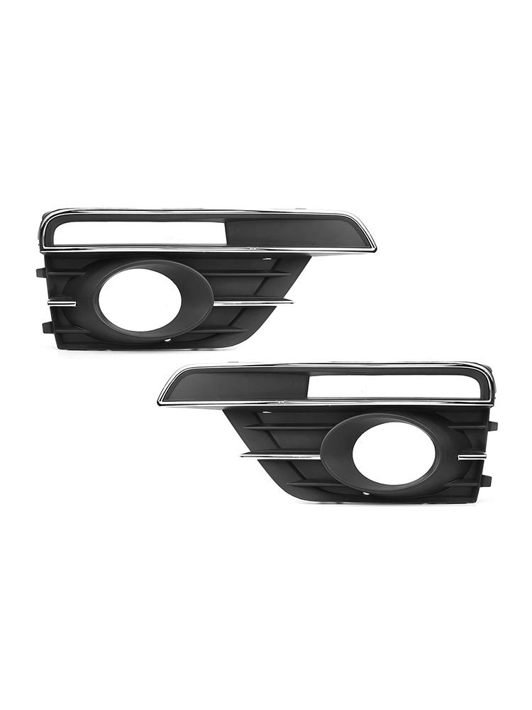 Pair Front Bumper Fog Light Grill Cover Bezel For 2016-2019 VW Beetle