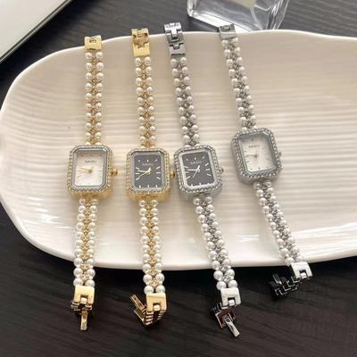 Luxury Ladies Gift Bracelet Watch Pearl Studded Strap Women Watch Fashion Quartz Wristwatches Dropshipping Relojes Para Mujer
