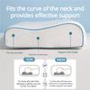 Memory Cotton Neck Pillow Pro Soft Breathable Antibacterial Strong Support  High Low Curve Seamless Fit
