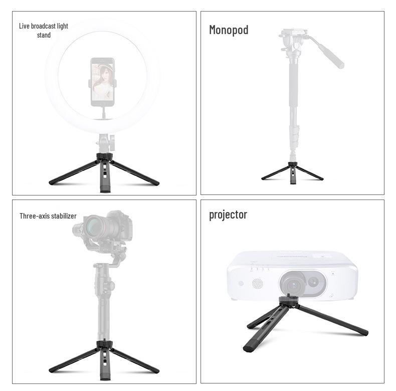 Aluminum Alloy Projector Stabilizer Tripod with Four-Speed Fan Adjustment for Live Broadcasts