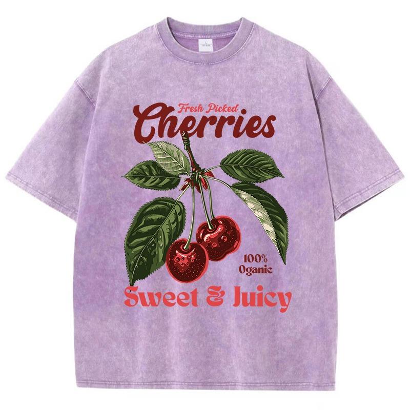Damen Baumwolle Gewaschene T-Shirts Mode Locker O-Ausschnitt T-Shirts Die Ankunft von Aliens Druck Kurzarm Sommer Damenbekleidung