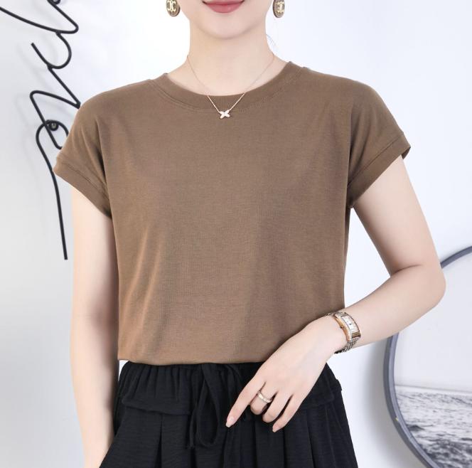 

Летняя однотонная женская футболка с рукавом «летучая мышь», белые футболки, повседневные женские футболки больших размеров, верхняя одежда с круглым вырезом, мягкая и удобная тонкая рубашка XL