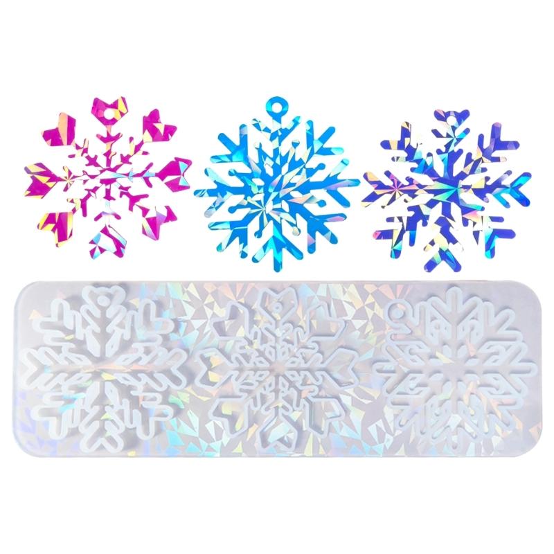 Silicone Snowflake Molds Silicone Crafting Moulds Unique Adornment Moulds Suitable for Making Christmas Decorations чистый