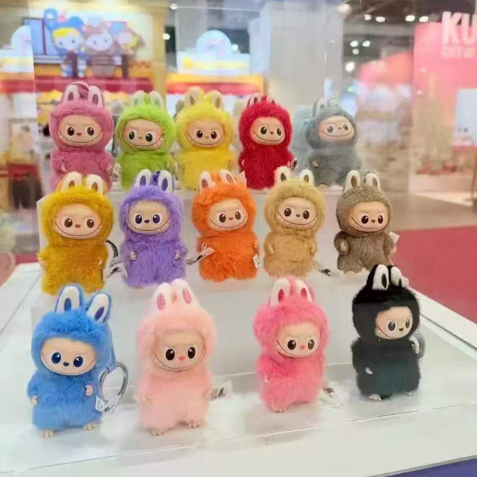 In Stock: Fast Shipping Fabric Doll Keychain with Vinyl Face - Blind Box Plush Figure