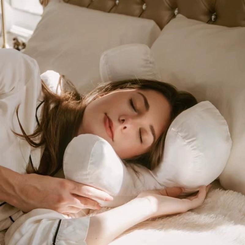 Sleeping Pillow Memory Foam Pressure Reducing Sleep Pillow Anti Wrinkle Face Support Pillow for Bed Headrest Prone Down Sleeping
